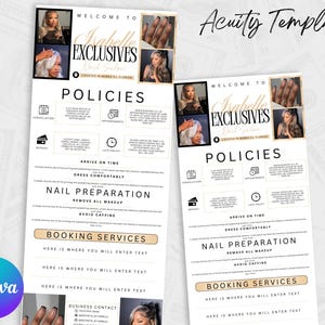 Acuity Scheduling Vorlage, Nail Tech Acuity Scheduling Vorlage, Nail Tech Branding, Nail Tech Website, Canva Vorlage, Bearbeitbare Vorlage