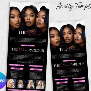 Lash Acuity Scheduling Website Lash Tech Template Acuity Lashing Booking Site Acuity Lashes Canva Acuity Template Lash Stylist Site Acuity