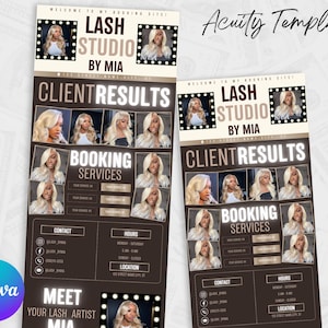 Acuity scheduling template lash tech, lash tech booking site, website template, lash website template, lash tech acuity template, lash site
