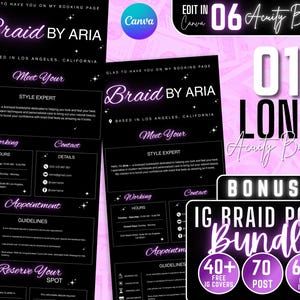 Acuity Scheduling Template Braid Website | Hair Braider Acuity Website, Braid Booking Acuity, Braid Scheduling Website, Hair Lash Nail Braid