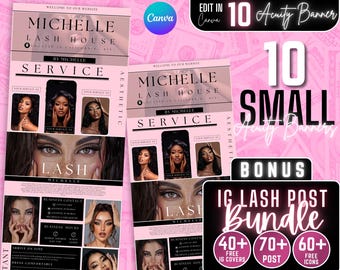 BOHO Lash Tech Acuity Scheduling Template, Branding Lash Tech, Witryna internetowa Lash Tech, Szablon Canva, Ripped BS2405