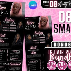 Acuity Scheduling Template, Acuity Scheduling Template Hair Stylist, Website template, Hair Website, Booking site template, Lash Nails Braid