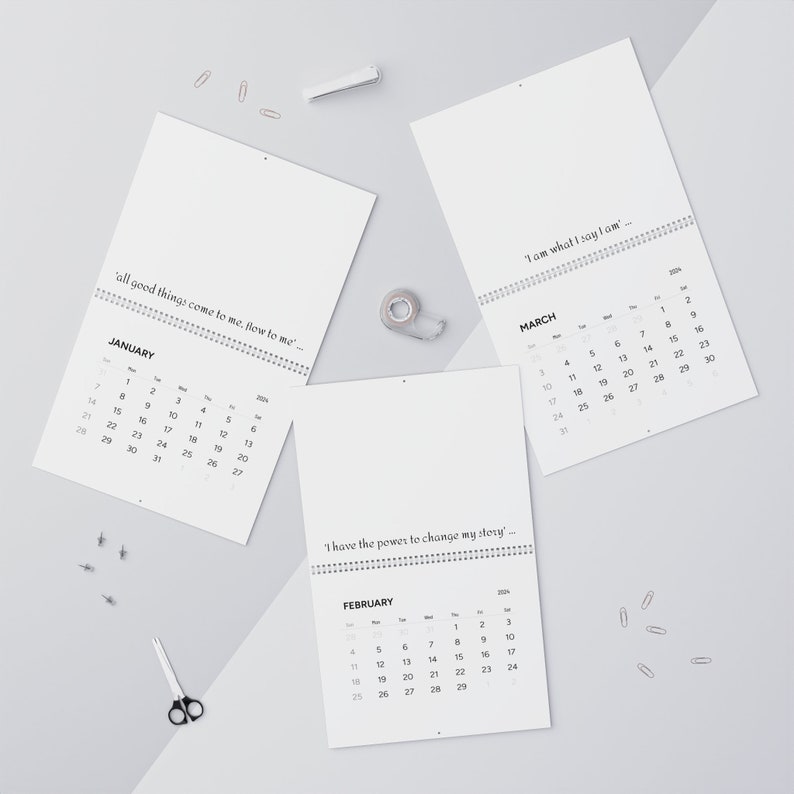 Wall Calendars 2024, Planner, 2024 Calendar, Personalized, Desk