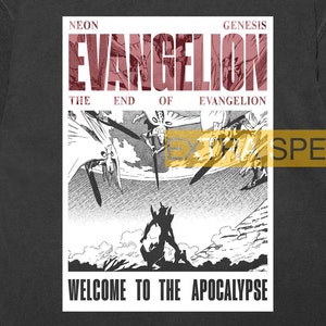End of Eva Shirt - Welcome To The Apocalypse Shirt - Manga Vintage Shirt - Mecha Shirt