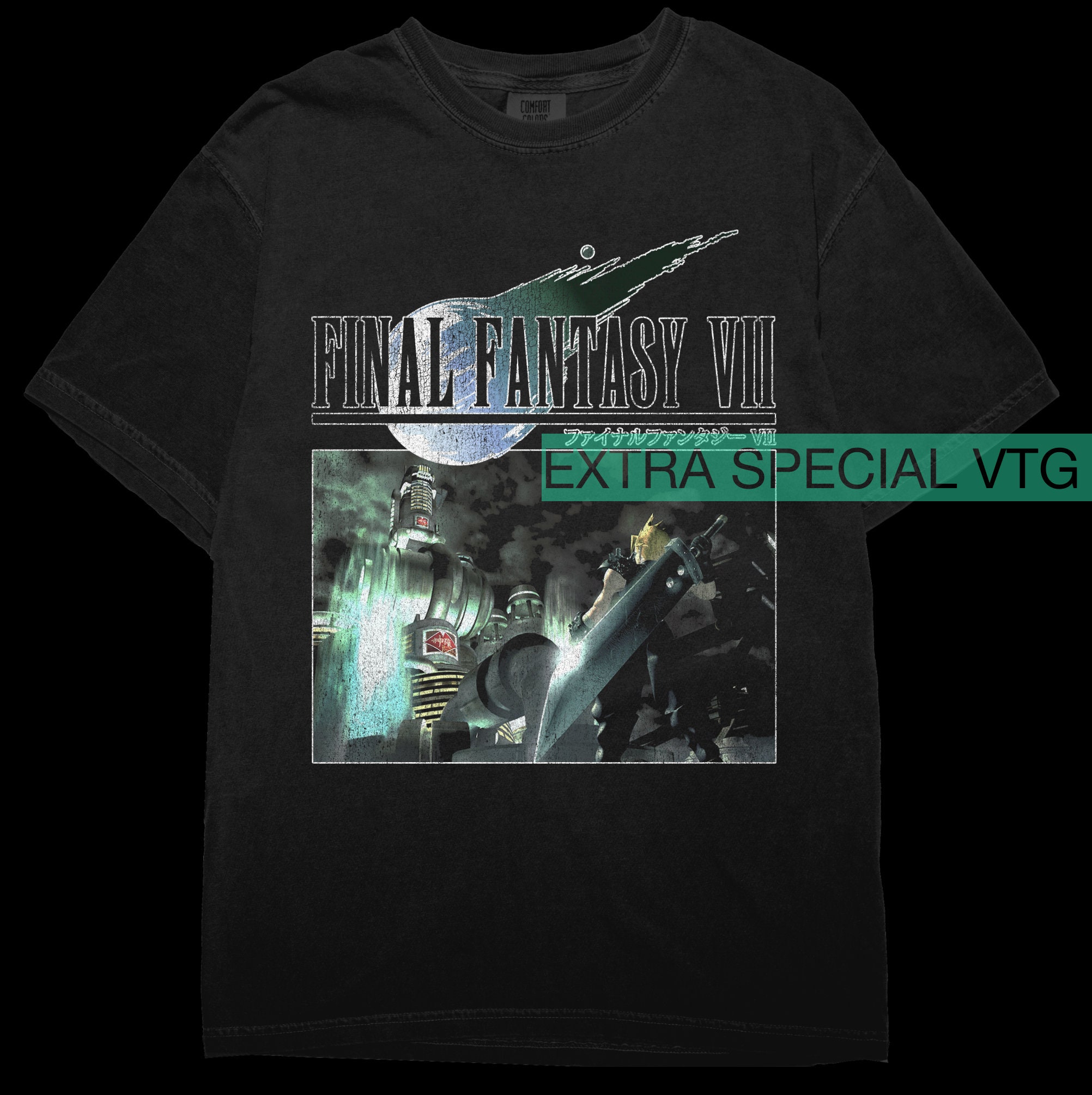 Vintage Inspired Final Fantasy VII Shirt: Cloud Strife Graphic Tee