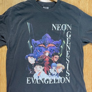 Koszulka Eva-01 Mech Nerv First Child Vintage Anime, Rei Ayanami, Asuka, koszula Kenji Manga