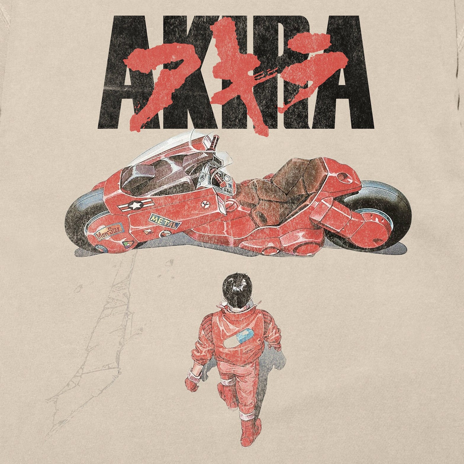 T-shirt Akira Vintage Anime Anni 80 – Maglietta Uomo Donna – Cotone Manica Corta