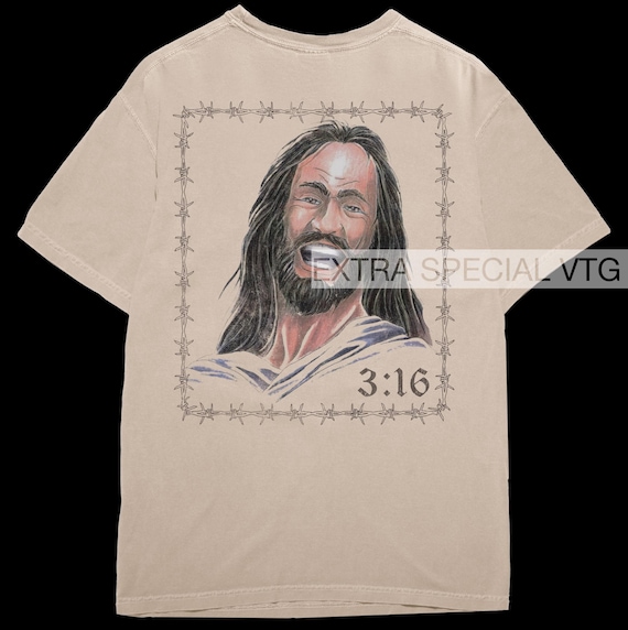 トップス AIR JESUS L/S TEE monouri stamp stump Laughing Jesus Tattoo Shirt - Back Print - Comfort Colors - Etsy