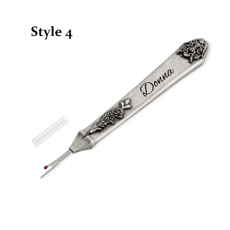 Personalized Seam Ripper With Name Vintage Design Alloy Sewing Tool