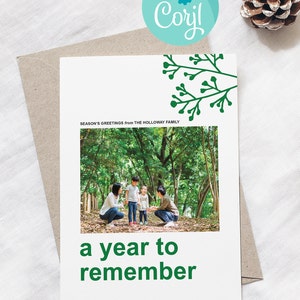 Printable Christmas Card, Holiday Card, New Year Card | Digital Download Holiday Card, Christmas Card, New Year Card | Template Holiday Card