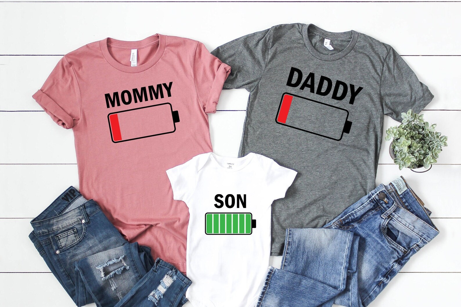 Battery Family Shirts, Battery Recharge, Mom Low Battery, Child Full ...