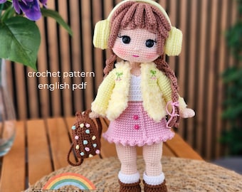 Amigurumi Doll Crochet Pattern: Lumi PDF Tutorial (Instant Download)