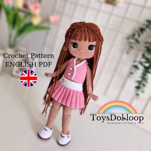 Crochet Doll Pattern: Amigurumi Juana Doll (PDF in English)