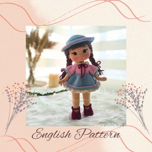 Crochet Doll Pattern, crochet, Mila Doll pattern, Amigurumi Doll Pattern, PDF in English,