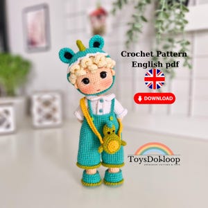 Crochet Doll Pattern, Bulut Doll pattern, Amigurumi Doll Patterns, PDF in English, amigurumi crochet doll pattern, cute doll pattern