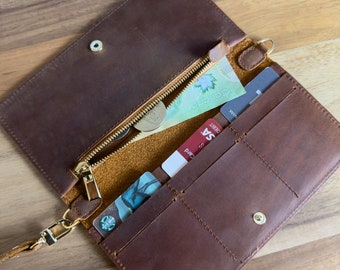 Personalized, Super Slim Leather Wallet for Women, Mother, Her, Daughter, Girlfriend, mothers day, Birthday, Graduation Gift