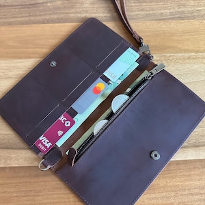 Personalized Super Slim Leather Wallet for Women,  Mom, Her, Daughter, Girlfriend, mothers day, Anniversary,Graduation Gift