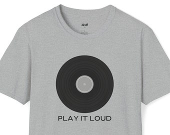 Vinyl Record Tee - PLAY IT LOUD