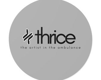 THRICE - Pegatina redonda "El artista en la ambulancia"