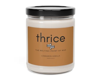 THRICE - Vela de soja perfumada "El punto de fusión de la cera"