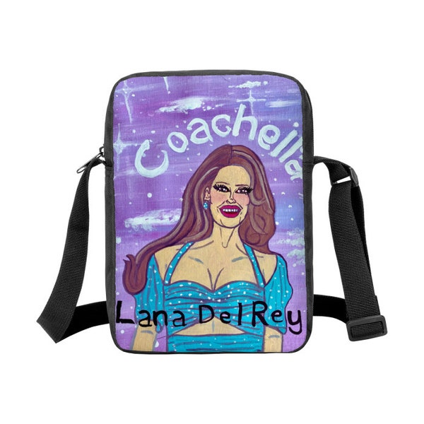 Minimalist Crossbody Bag Lana Del Rey painting Coachella