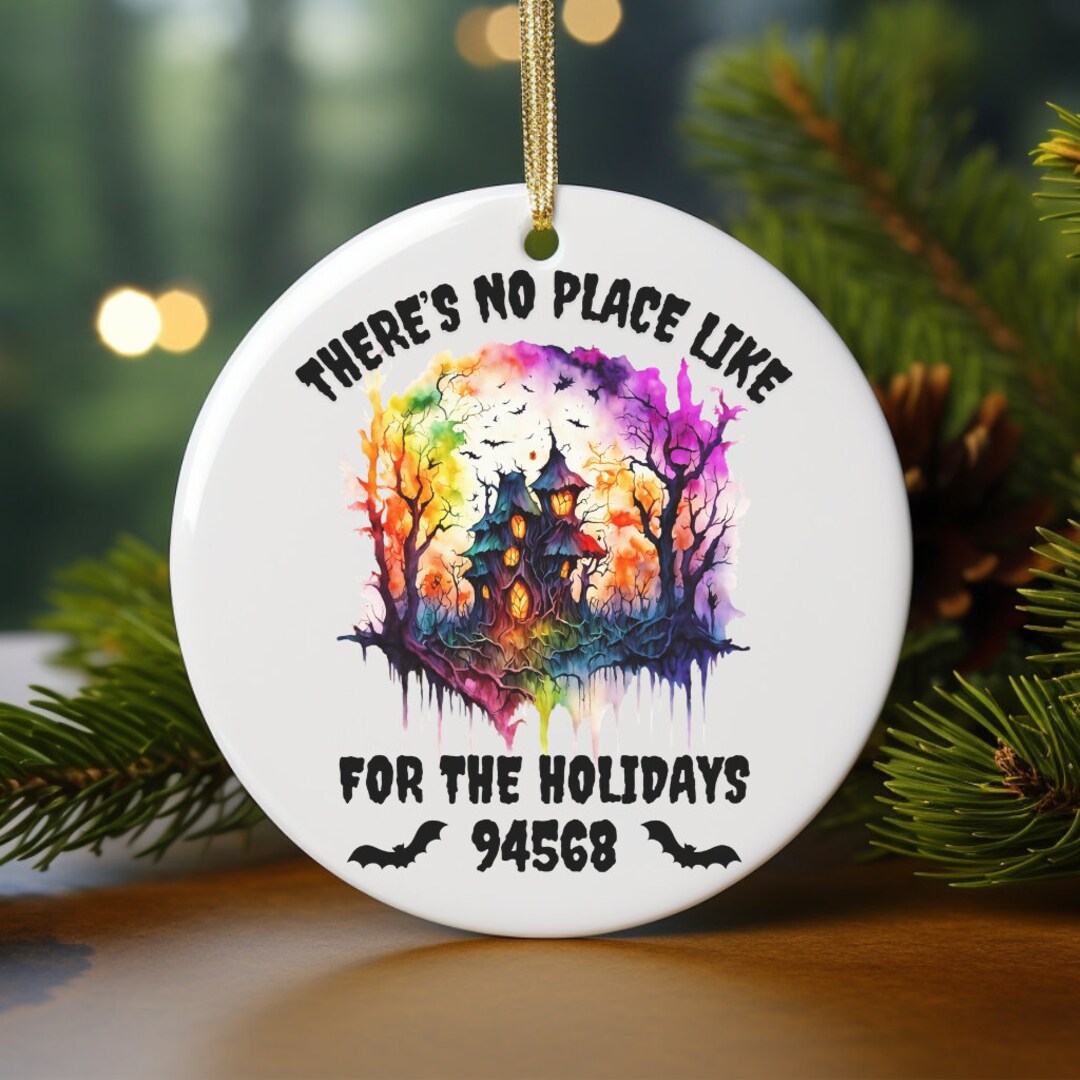 Personalized Zip Code Christmas Ornament, Customized Housewarming, New