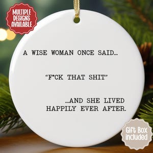 Divorce Ornament, Divorced Ornament, Sarcastic Break Up Ornament, Fresh Start Gift for Her, Newly Divorced Keepsake 00DIVC002O