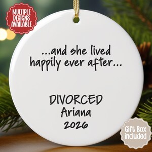Divorce Ornament, Divorced Ornament, Funny Divorce Gift for Him or Her, Clean Slate Ornament, Fresh Start Christmas Keepsake 00DIVC002O
