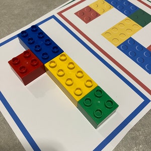 Bauklötze Zahlen 1:1, Karten mit Zahlen, lernen und spielen, Karteikarten, Anleitung, Montessori, Schnittmuster