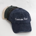 Custom Text Embroidered Hat, Personalized Cap, Vintage Baseball Hat, Gift For New Dad Mom, Gift For Bride, Bachelorette, Christmas Gift