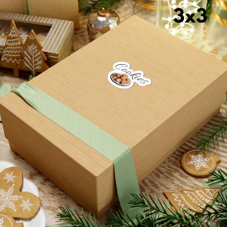 Cookies Kiss-cut Sticker for Labeling Jars Cute Sticker for Kitchen ...