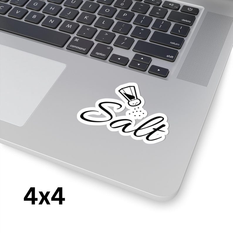 Salt Kiss-cut Stickers for Labeling Jars Cute Sticker for Kitchen ...