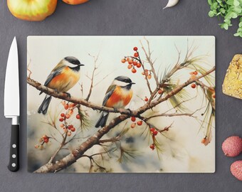 Glass Cutting Board for Chopping Board for Kitchen and Décor Personalized Glass Cutting Board Unique Cutting Board ]for Wedding Gift