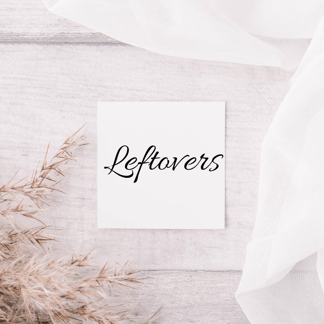 Leftover Sticker Chic Leftover Square Sticker for Baking Enthusiasts Kitchen Decor Gift ...