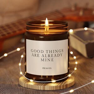 Good Things Are Bereits Mine Affirmationskerze für Manifestation, Meditation und spirituelle Geschenke