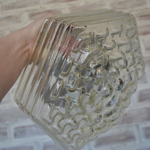 Antique Vintage Glass Ceiling Lamp - Mid Century Flush Mount Hanging Retro Light Decir gift for home living room or entryway