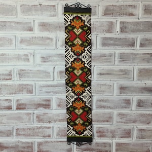 Authentic Scandinavian Tapestry Bell Pull - Vintage Wall Decor Handcrafted with Love, Hand Embroidered Vintage wall decor Wall Hanging