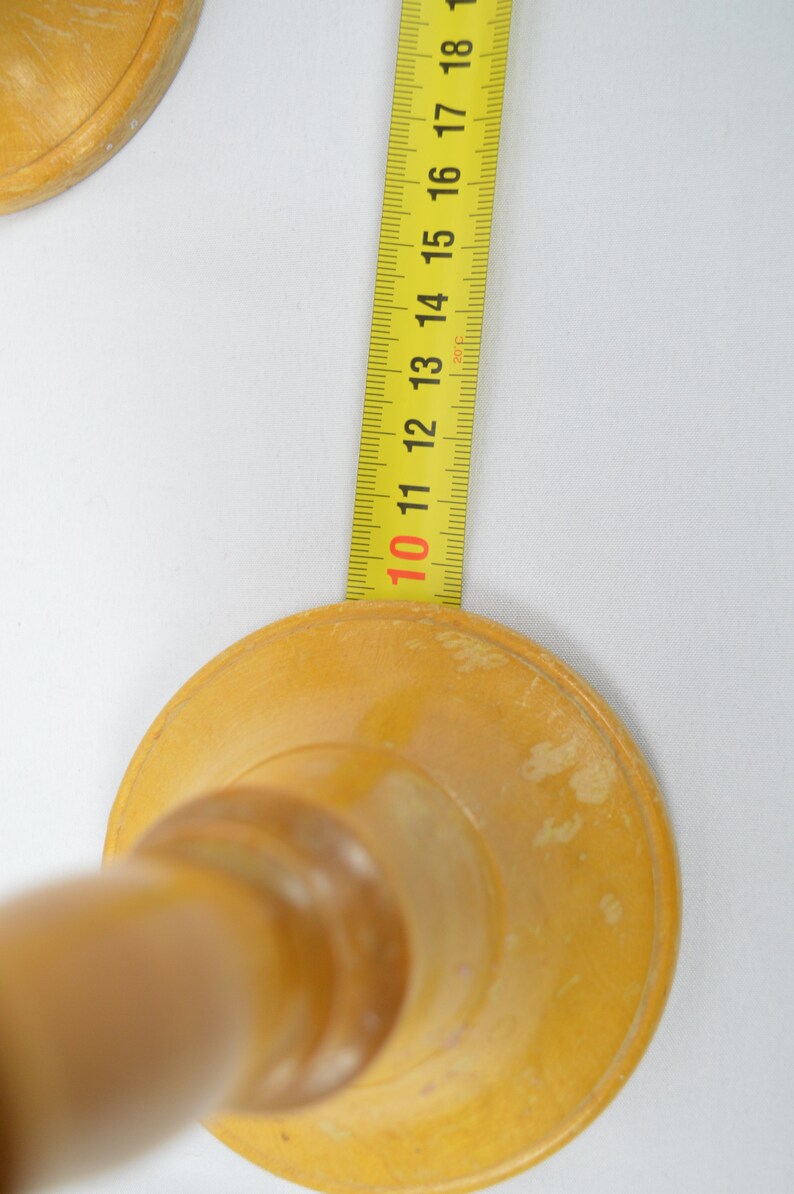 Elegant Swedish Vintage Handmade Candle Holder Set Rustic Home Decor