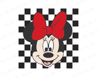 Minnie Mouse PNG, Disney Minnie png, Minnie Checkered png, Disney Gift , Disney Shirts Kids, Minnie Shirt Design