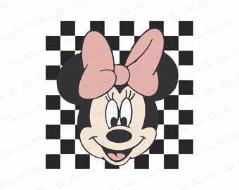Minnie Mouse PNG, Disney Minnie png, Minnie Checkered png, Disney Gift , Disney Shirts Kids, Minnie Shirt Design
