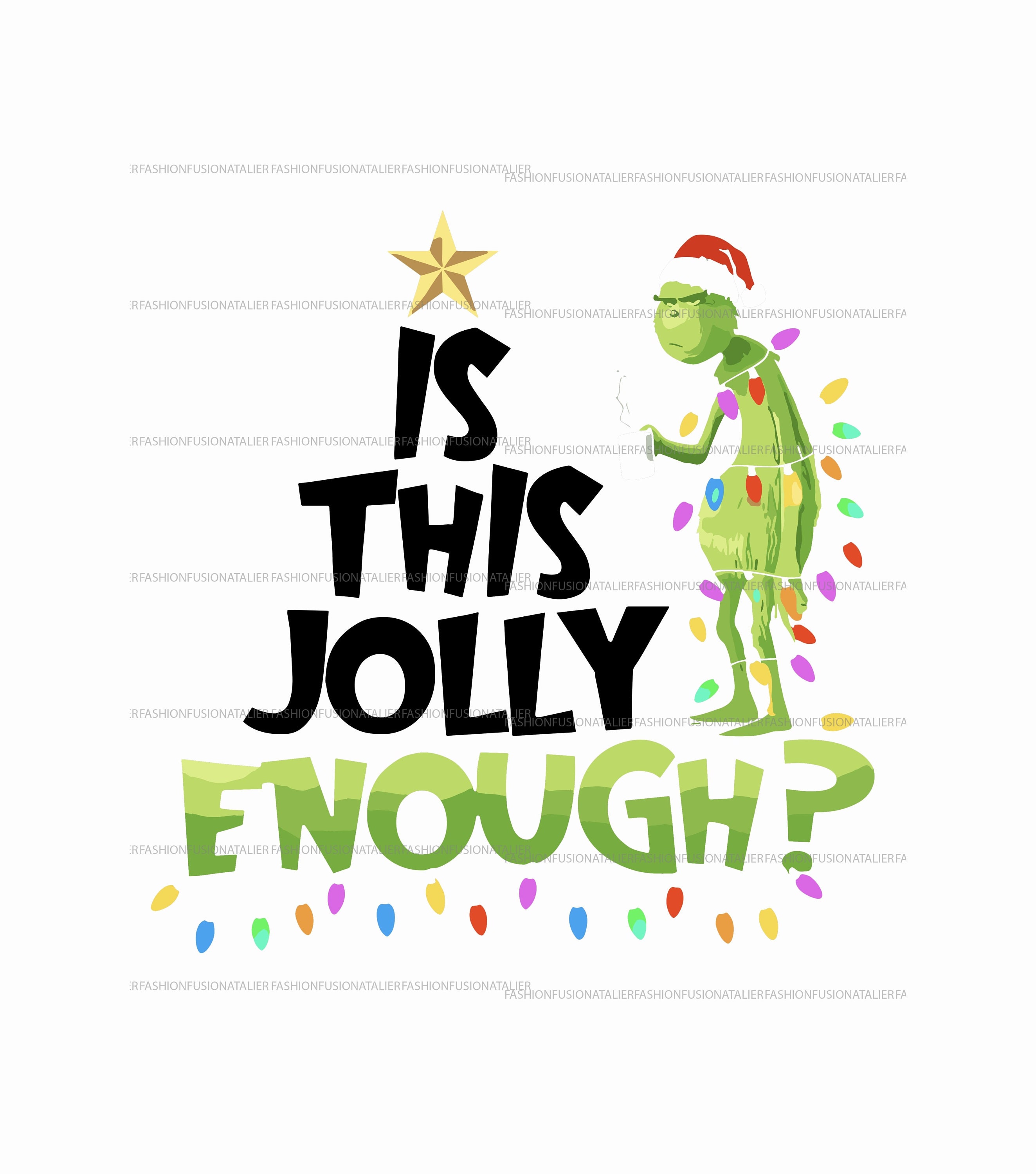 Is This Jolly Enough Grinch Funny Christmas Mug Gift For Family - Jolly  Family Gifts
