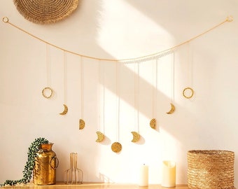 Golden Moon Phase Garland
