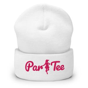 ParTee - Cart Girl Beanie - Logo - Golf Beanie dla kobiet