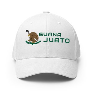 Guanajuato moderne golfhoed - Mexico Eagle [wit] [flex fit] golfhoed voor heren
