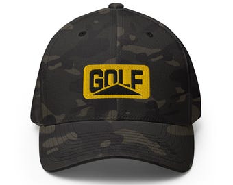 Gorra de golf cuadrada y divertida, varios modelos, FlexFit, gorra de golf para hombre