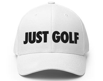 Just Golf - Blanco - FlexFit - Gorra de golf para hombre