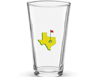 Golf Master Glass Pint Texas