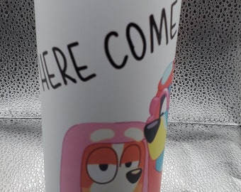 Here comes the grannies!! Glow in the dark custom cup