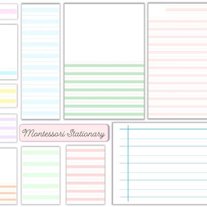 Montessori Stationery