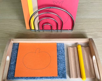 Montessori Pinning Cards: Fine Motor Skill Activity (Digital Download)